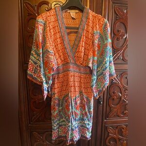 Flying Tomato Terracotta and blue Dress